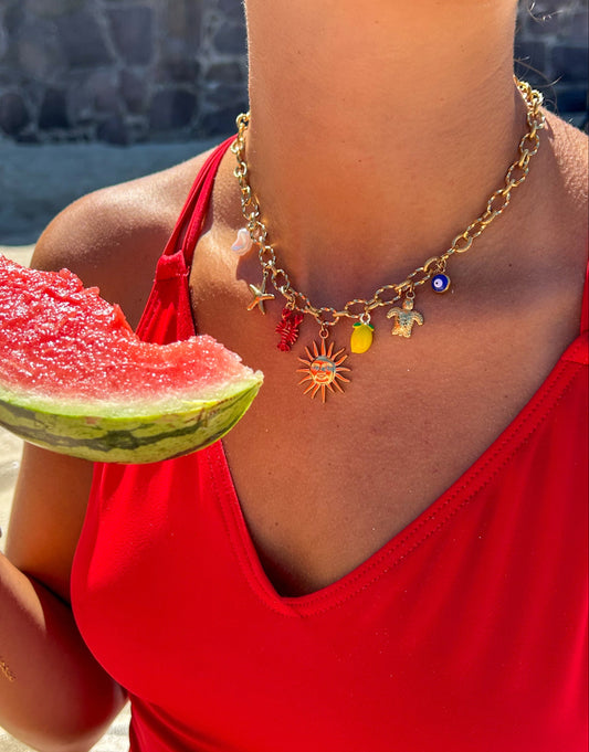 Collier charms Tropical Kiss