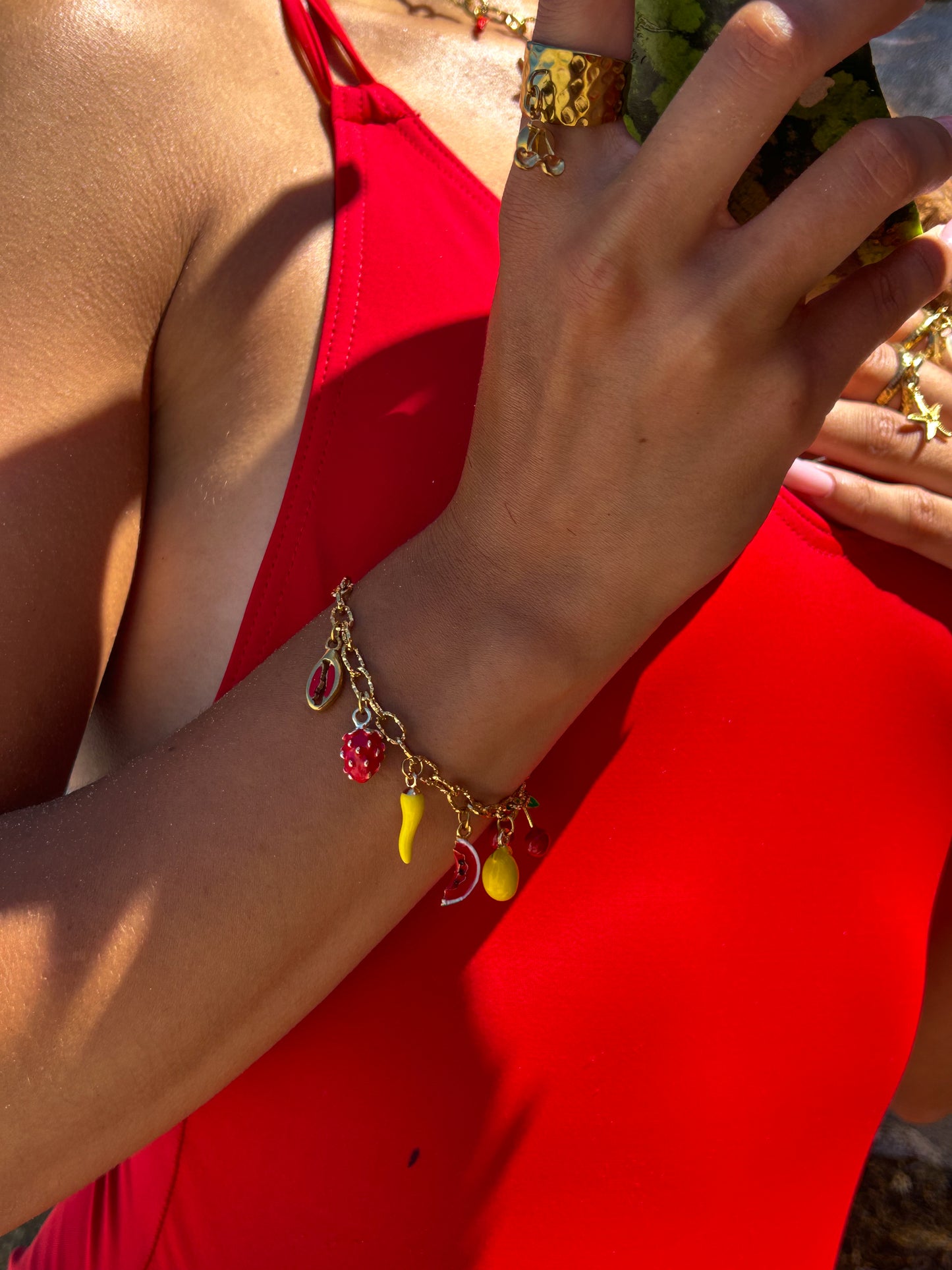 Bracelet chaîne à personnaliser avec charms