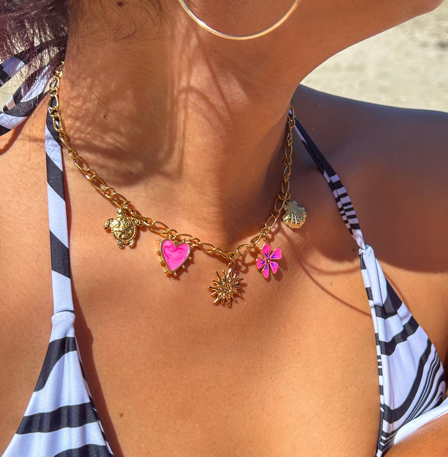 Collier charms sur chaîne à personnaliser