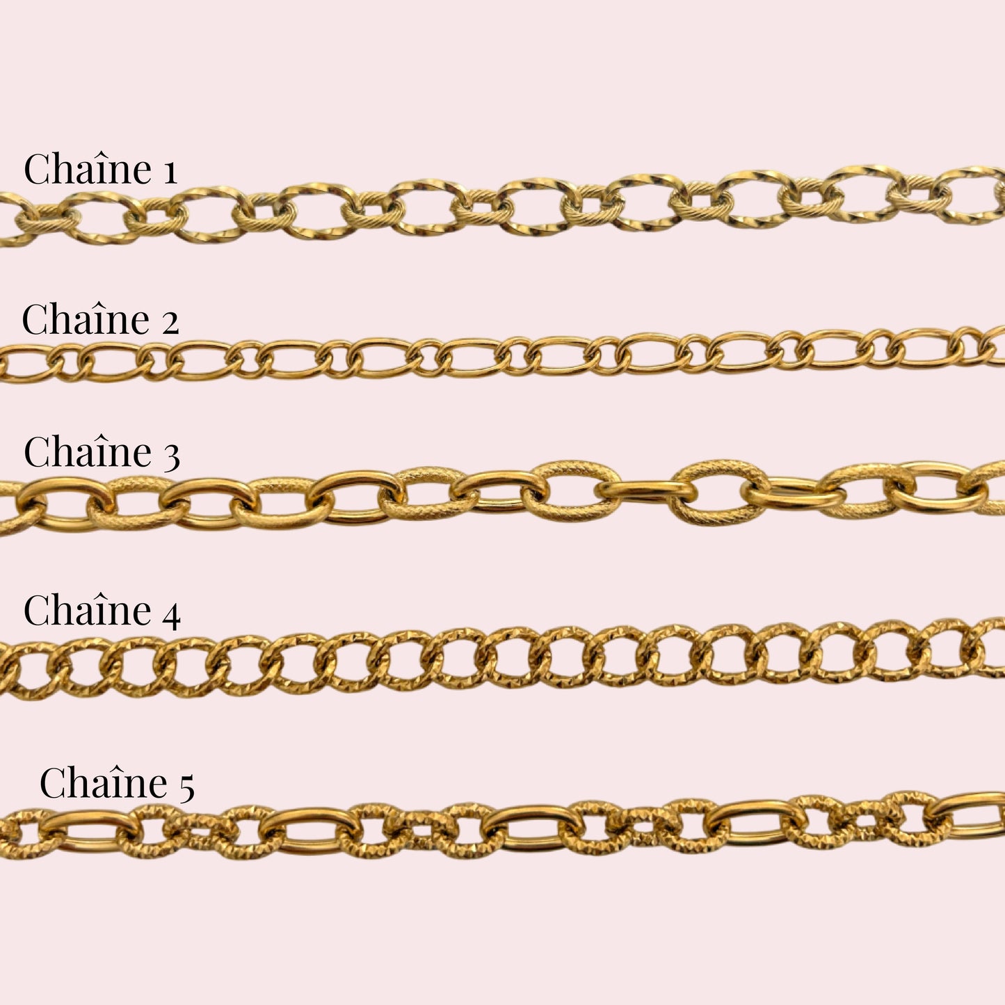 Collier charms sur chaîne à personnaliser
