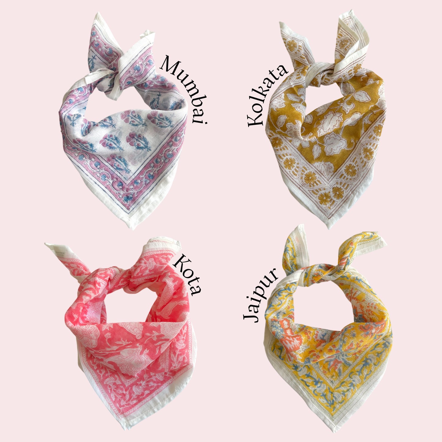 Foulard indien à charms personnalisable