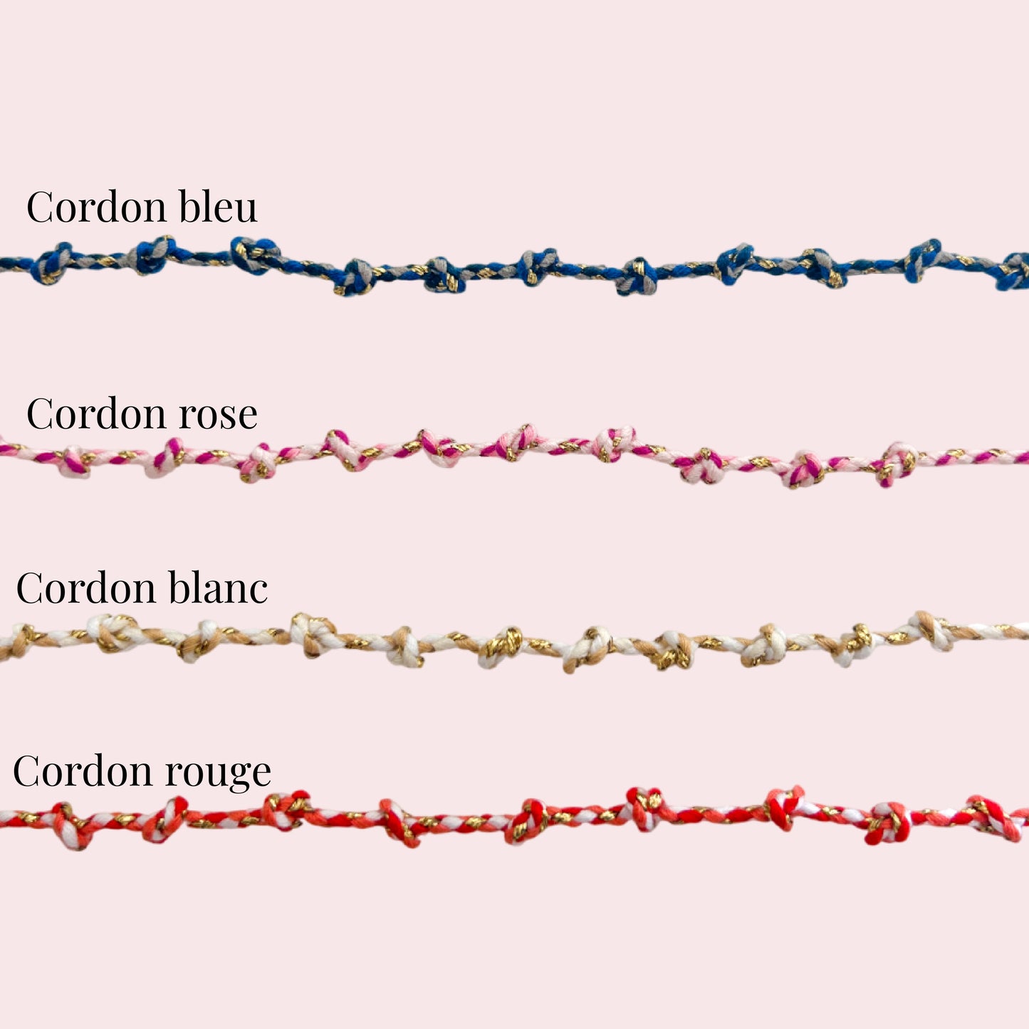 Colliers charms sur cordon coloré à personnaliser