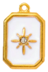 Charm Plaque étoile blanche