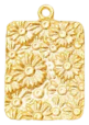 Charm Plaque fleurs mate