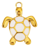 Charm Tortue émail blanche