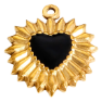 Charm Cœur sacré noir