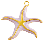 Charm Grande étoile de mer lilas