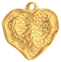 Charm Grand cœur texturé