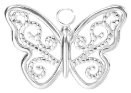 Charm Papillon – argenté