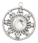 Charm Médaille soleil strass – argenté
