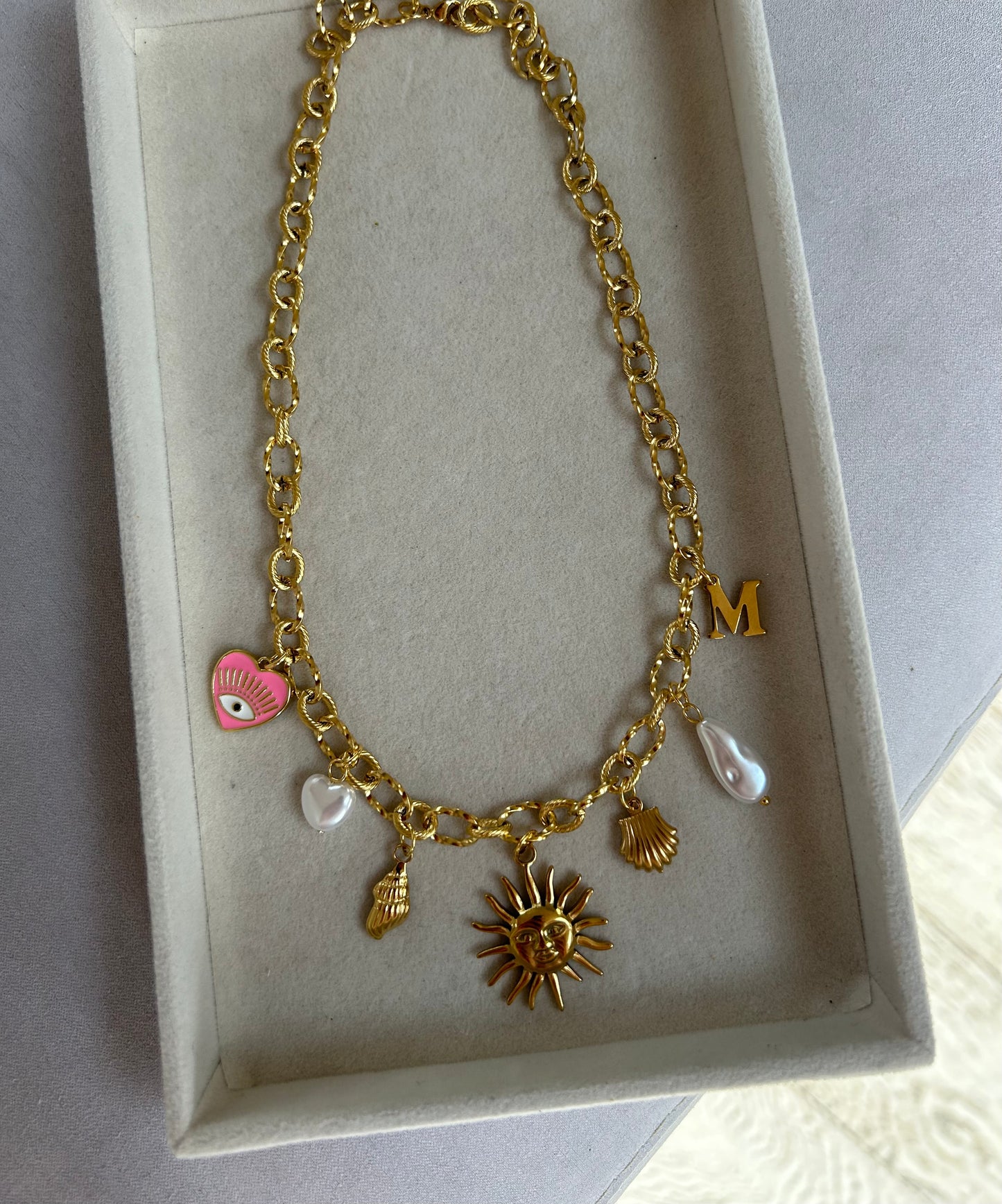 Collier chaîne dorée à personnaliser / commande garantie pour Noël