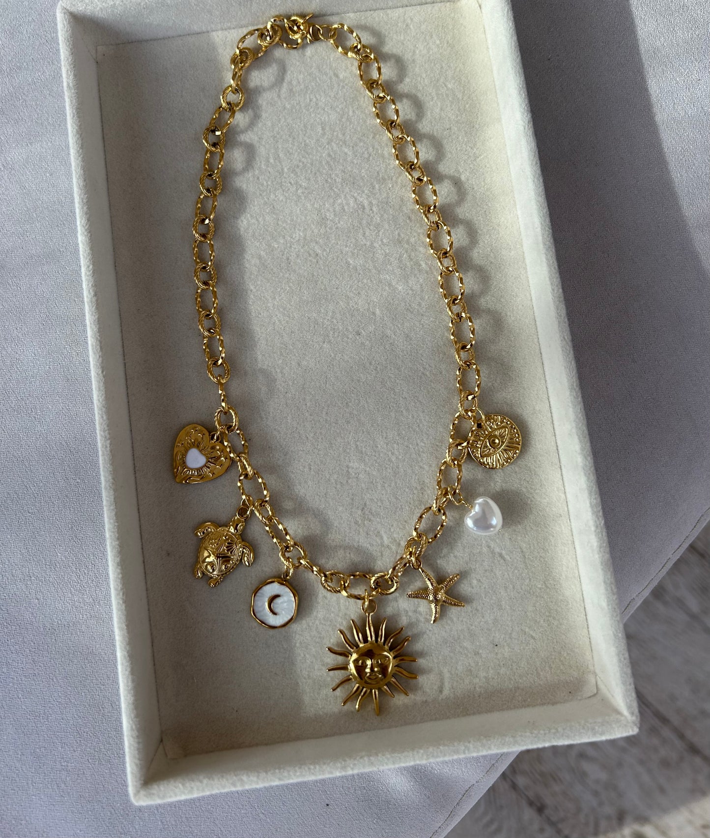 Collier chaîne dorée à personnaliser / commande garantie pour Noël