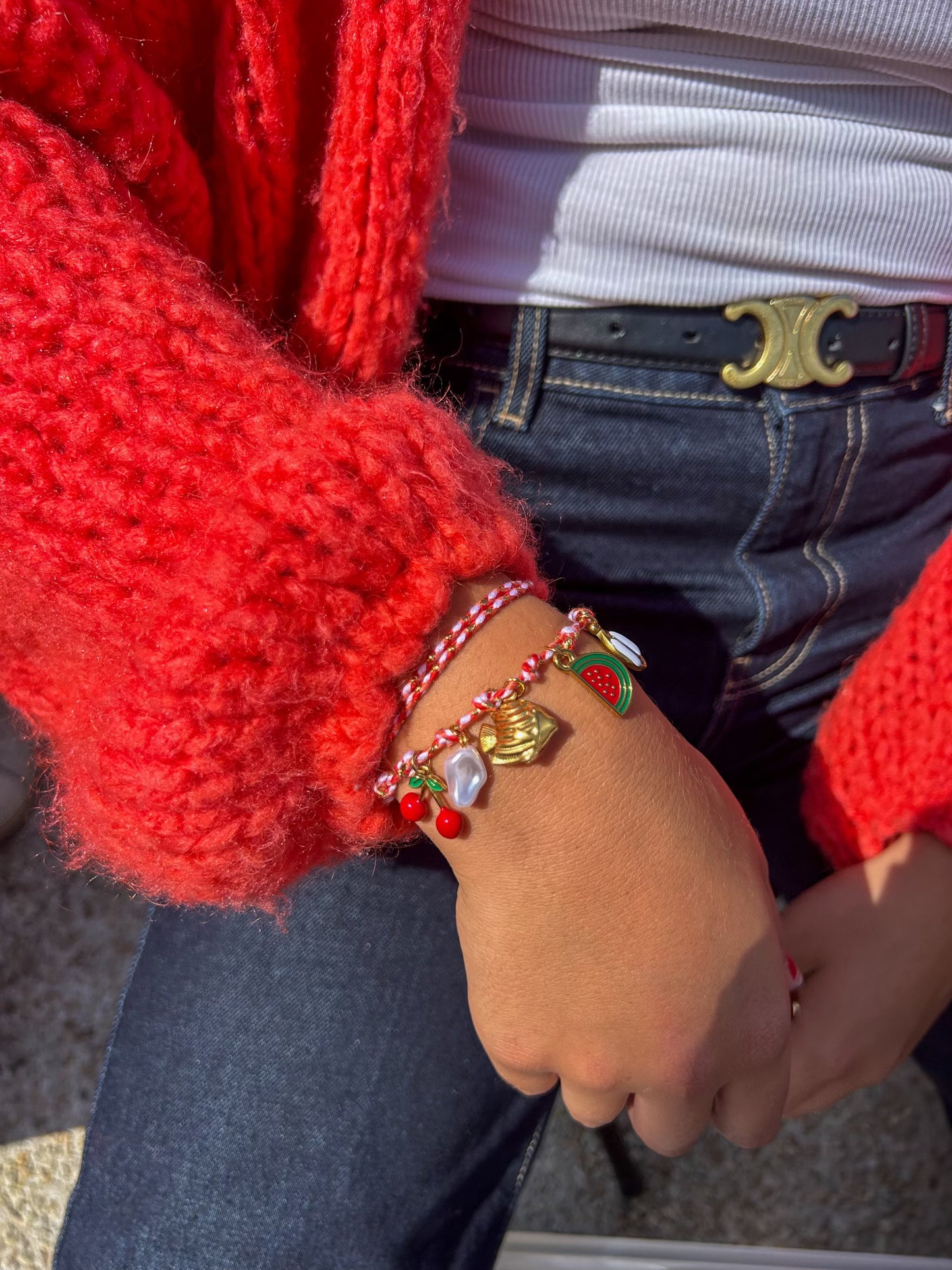 Bracelet cordon à personnaliser avec charms