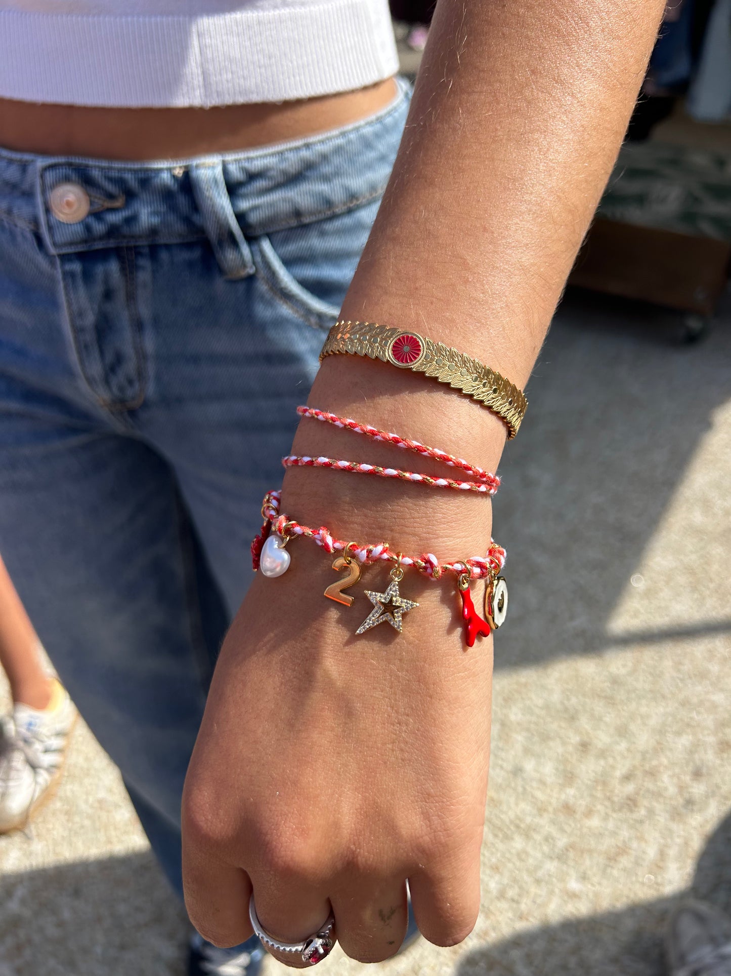 Bracelet cordon à personnaliser avec charms