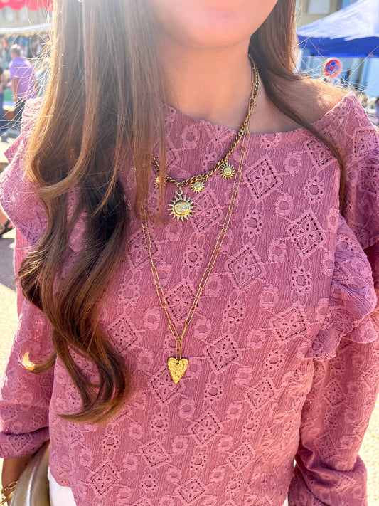 Collier sautoir chaîne allongée à personnaliser