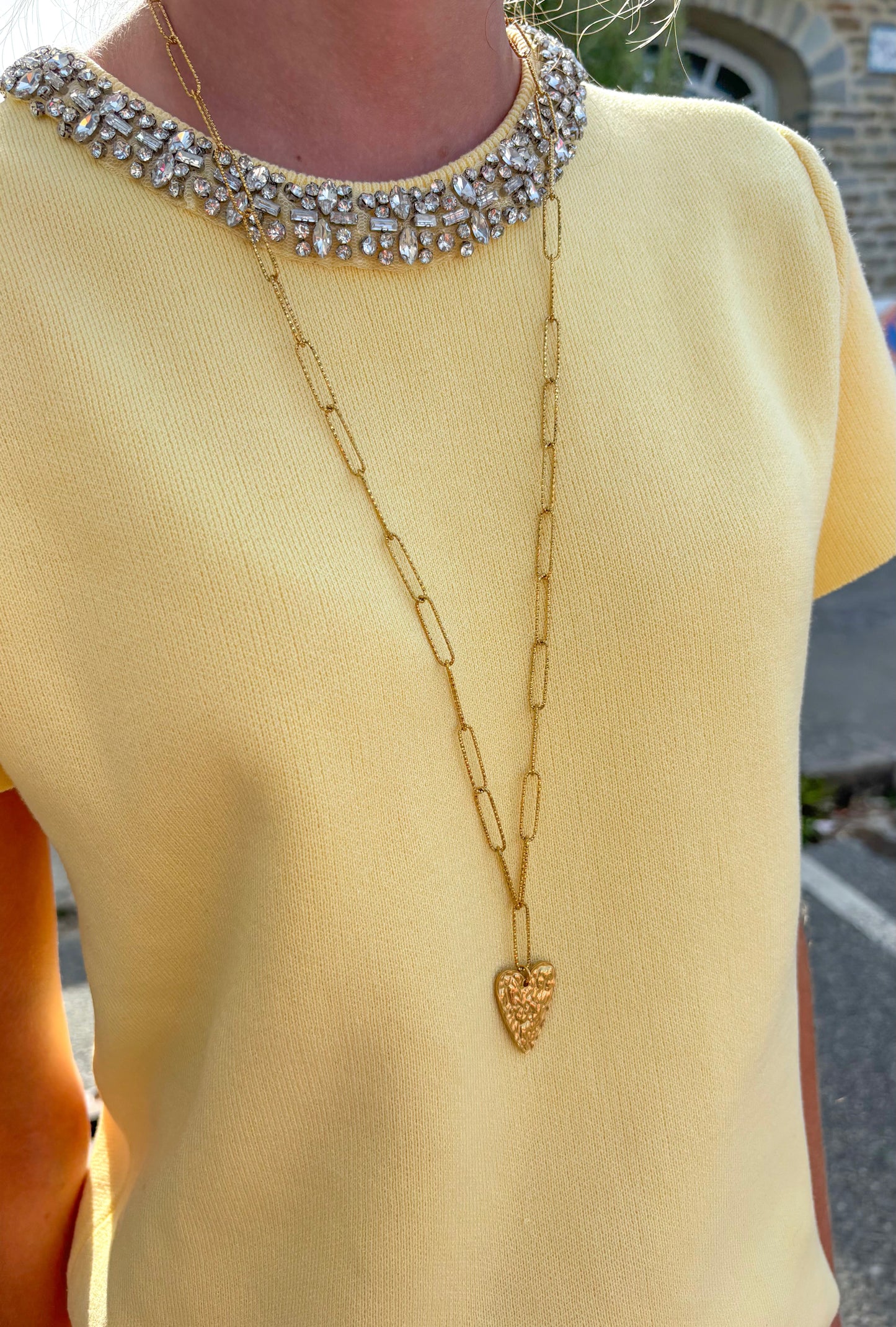 Collier sautoir chaîne allongée à personnaliser