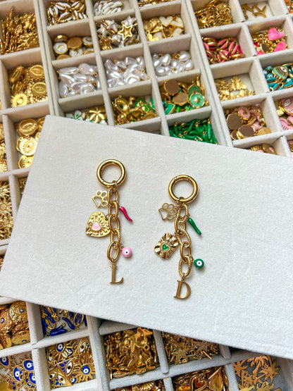 Porte clés à personnaliser avec charms