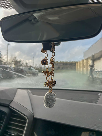Chaîne de rétroviseur / Grigri de voiture avec charms