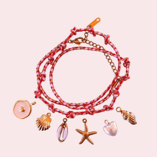 Bracelet cordon à personnaliser avec charms
