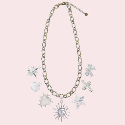 Collier charms argenté personnalisable