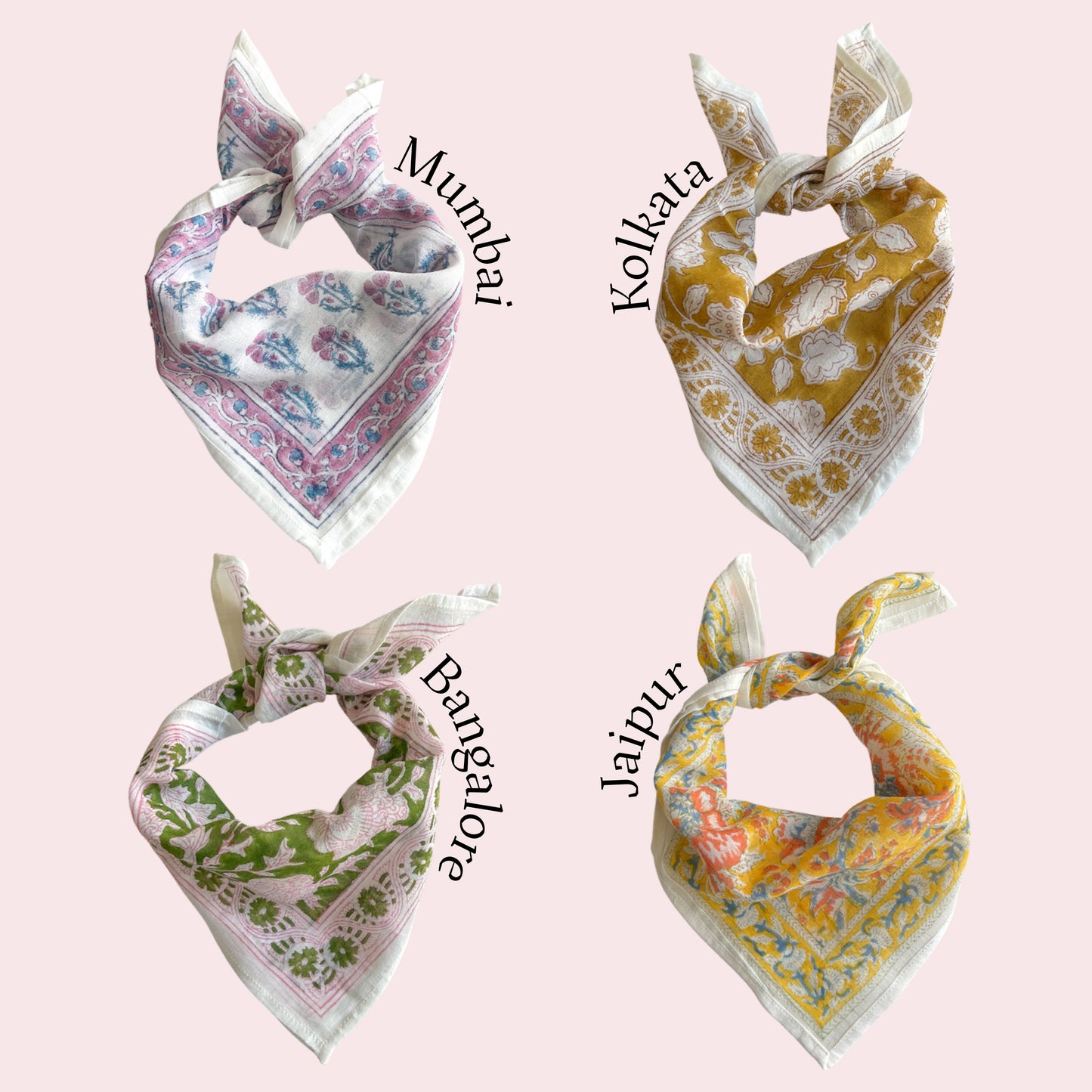Foulard indien à charms personnalisable
