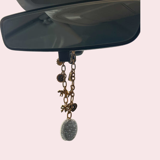 Chaîne de rétroviseur / Grigri de voiture avec charms