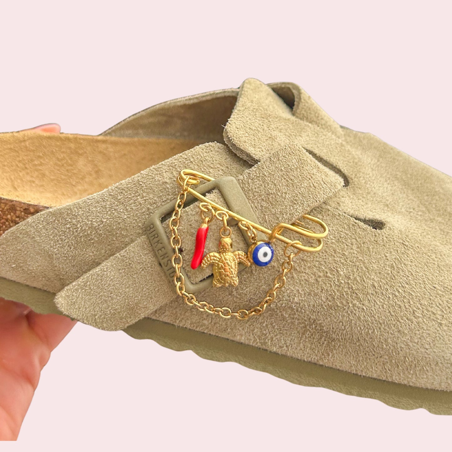 Charms pour Birkenstock – Broche à charms personnalisable (3 pendentifs au choix)