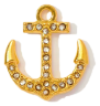 Charm Ancre strass