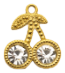 Charm Cerises strass