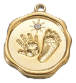 Charm Médaille petits pieds