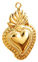 Charm Cœur sacré flamme