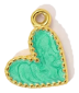 Charm Petit cœur vert