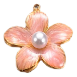 Charm Fleur rose perle