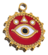 Charm Médaille œil rouge