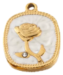 Charm Plaque rose fond blanc