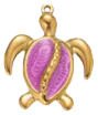 Charm Tortue violette