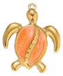 Charm Tortue orange