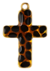 Charm Croix léopard