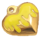 Charm Cœur coulant jaune
