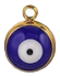 Charm Médaille œil bleu marine