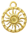 Charm Médaille soleil ajourée