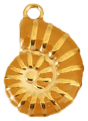 Charm Ammonite dorée