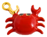Charm Petit crabe rouge