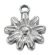 Charm Petite fleur dorée – argenté