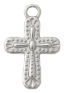 Charm Croix perlée – argenté