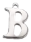 Charm Lettre B argentée
