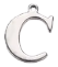 Charm Lettre C argentée