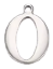 Charm Lettre O argentée