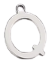 Charm Lettre Q argentée