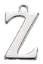 Charm Lettre Z argentée
